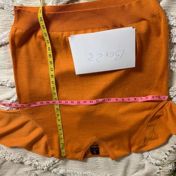 TAILORBYRD 100% wool mens v neck sweater orange sz L - Picture 4 of 5